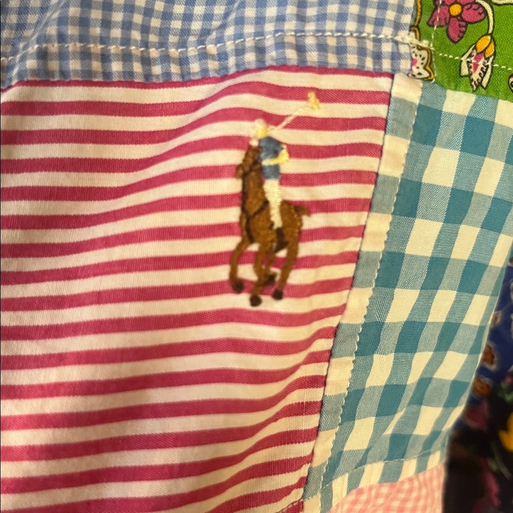 Ralph Lauren Multicolor Patchwork Button Down Shi… - image 4